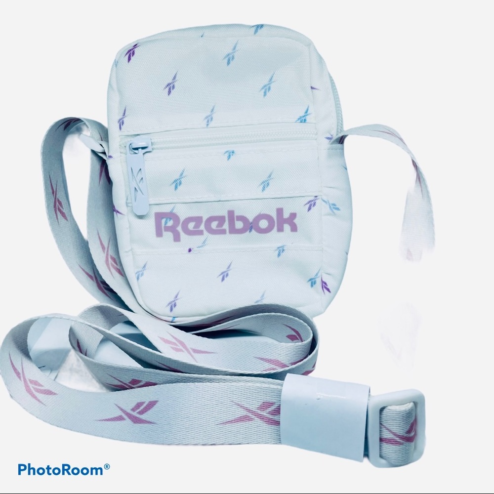NWOT REEBOK Women's Pink and White Mini Crossbody - Picture 1 of 9